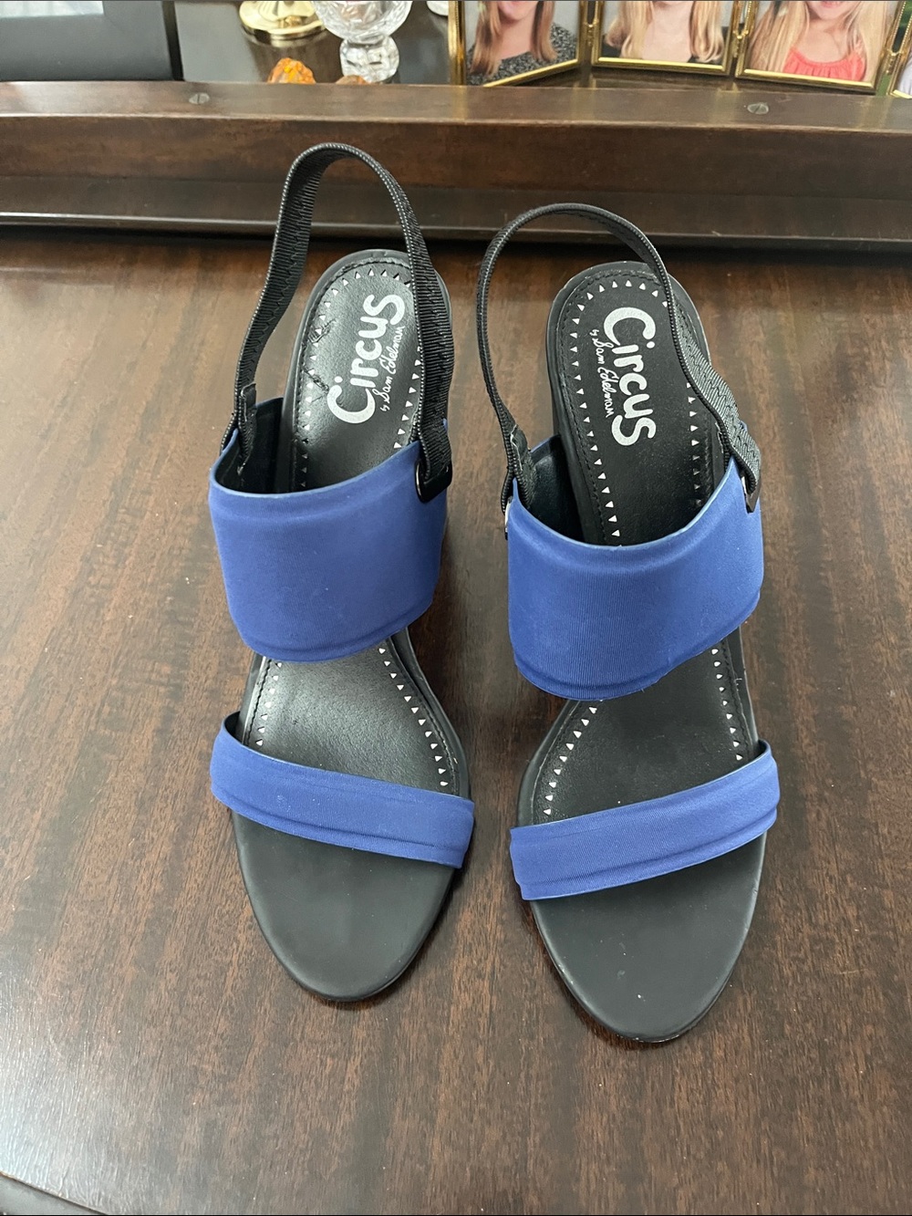 Circus by Sam Edelman Royal Blue Elastic Slingback Sandals